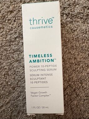 thrive causemetics Timeless Ambition Sculpting Serum - Teal on White